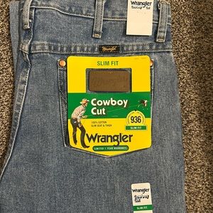 Brand new cowboy cut slim jeans
